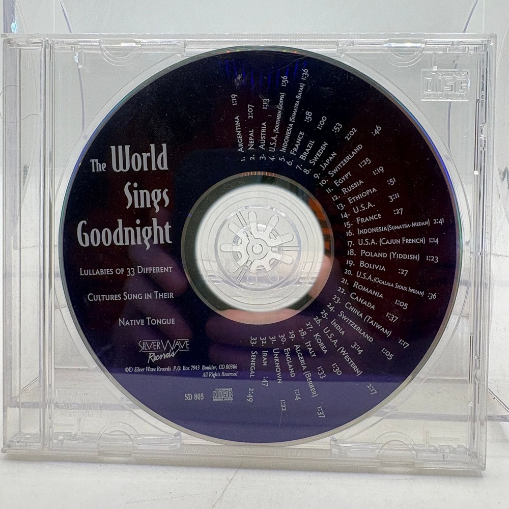 The World‎ Sings Goodnight Lullabies of 33 Cultures CD SilverWave Records SD 803
